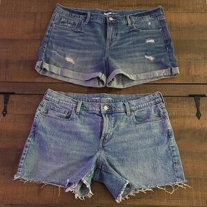 Old Navy Boyfriend Jean Shorts (2 Pairs)